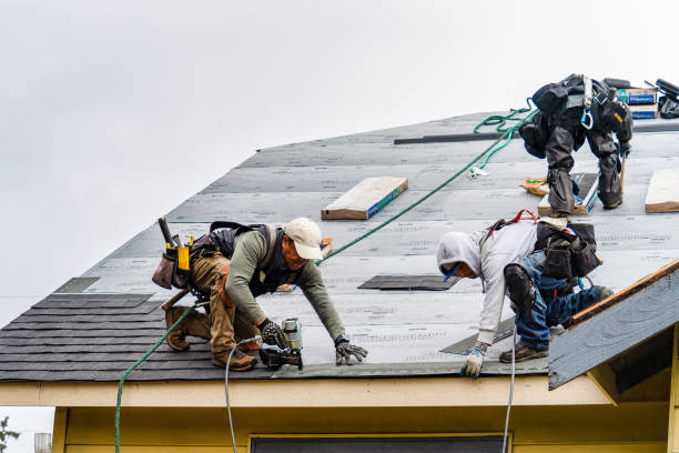 Professional Gutter Installation technician working in Blairs Mills, PA